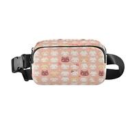 Cute Cartoon Kittens Fanny Pack Belt Bag Crossbody Bags for Women Adjustable Strap Everywhere Waist Pouch for Workout Running