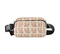 Cute Cartoon Kittens Fanny Pack Belt Bag Crossbody Bags for Women Adjustable Strap Everywhere Waist Pouch for Workout Running