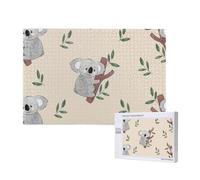 Cute Cartoon Koala Bears Pattern,1000 Pieces Wooden Jigsaw Family Game Jigsaw Puzzles for Adults Teens Home Decor