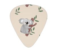Cute Cartoon Koala Bears Pattern,12 Pcs Guitar Pick,3 Different Thickness Plectrums for Acoustic Guitar Bass Ukulele (0.46mm 0.96mm 0.71mm)