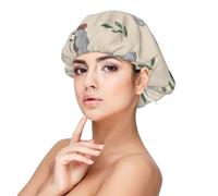 Cute Cartoon Koala Bears Pattern,Adult's Satin Sleeping Cap - Women's Elastic Sleep Bonnet, Adjustable Overnight Hair Cover