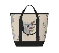 Cute Cartoon Koala Bears Pattern,Lunch Bags Large Capacity Insulated Tote Bag For Women Men Work Picnic Travel