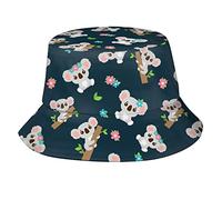 Cute Cartoon Koala Bucket Hat Sun Protection Lightweight and Breathable Summer Hat Unisex Outdoor Travel for Women Men