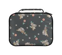 Cute Cartoon Koala Floral Birds Colored Pencil Bag Large Capacity Pencil Case for Colouring Pencils Pen Bag Marker Organizer