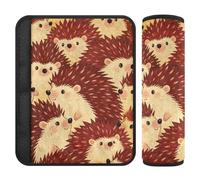 Cute Cartoon Little Hedgehog 2 pcs seat Belt Covers for Adults Release Stress to Your Neck and Shoulders for Airplane accesorios para carro