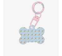Cute Cartoon Llama Cactus Printing Bone Shape Dog Tags Double Sided Personalized Pet Pendants for Dogs and Cats