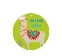 Cute Cartoon Llama Cactus Printing Fashion Car Air Freshener Cards 10 Pcs Car Scented Hanging Sheets