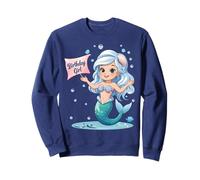 Cute Cartoon Mermaid for Toddlers Kids Youth Girls Birthday Sweatshirt