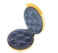 Cute Cartoon Mini Cake Maker 7， Waffle Iron Machine, Non-Stick Removable Cooking Plates,Easy Clean, Children’s Baking, Fully Automatic Snack Machine