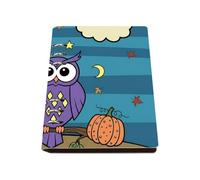 Cute Cartoon Owl Notebook, Pu Leather A5 Notebooks, Lined Paper Meeting Notebook 180Pages/90Sheets, Workbook for Women, Note Book A5 Lined for Office, Journaling Supplies Journal Diary