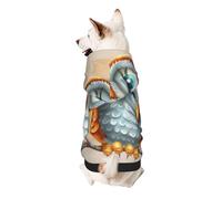 Cute Cartoon Owl Printed Dog Hoodie Soft Dog Sweatshirt Cute Cat Dog Clothes for Small Dogs Kitten Puppy, XL