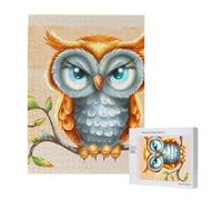 Cute Cartoon Owl Printed Wooden Intelligence Puzzle 38x52 CM, 500 Pieces(boxed) Jigsaw Puzzles Education Game for Adults, Home Decoration Puzzle