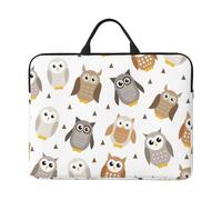 Cute Cartoon Owls, 14 Inch Laptop Sleeve, Notebook Bag Laptop Case Sleeve Briefcase with Handle
