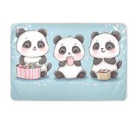 Cute Cartoon Panda Diaper Pad Water Resistant Breathable Baby Toddler Kids 52"L x 34"W