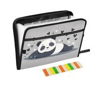 Cute Cartoon Panda Expanding File Folder 13 Pockets Accordion File Organiser Folders for Paperwork A4 Storage Portable Document Organiser Filing Wallet