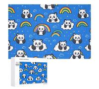 Cute Cartoon Panda Funny Jigsaw Puzzles Wooden Picture Puzzle for Adults Home Decors Gift