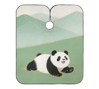 Cute Cartoon Panda Hair Salon Cape with Adjustable Snap Closure, Cool Hair Cutting Cape for Women capa para cortar Cabello 65" x 55"