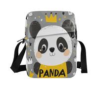 Cute Cartoon Panda messenger bag for women over the shoulder bags for men Womens Cross Body Purses Adjustable Strap for Casual business