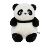 Cute Cartoon Panda Plush Toy Soft Stuffed Doll - 38cm Round Dumpling-Style Plush Doll with Big Eyes and Chubby Body, Animal-Themed Plush for Bedroom Decor, Kids' Play, and Cuddling Time