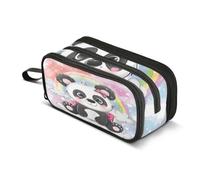 Cute Cartoon Panda Rainbow Pencil Case Boys Girls Pen Bag Pouch School