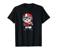 Cute Cartoon Penguin American Football Player T-Shirt