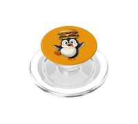 Cute Cartoon Penguin Jazz Saxophonist Musician PopSockets PopGrip for MagSafe