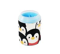 Cute Cartoon Penguin Winter Reusable Dog Cleaner Washer and Massager with Soft Massage Brush Feet Bathing Brush for Small Medium Dogs & Cat Breeds limpiador de patas para perro