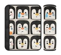 Cute Cartoon Penguins car seat Strap Pads Padded,Protects Your Neck and Shoulders,seat Belt Shoulder Pads for Sedan Auto Bag funda para cinturón de carro 2 Pack