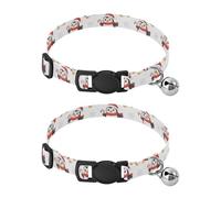 Cute Cartoon Penguins Snowflakes Easy to Wear Cats Collar 2 Pack Collar for Puppy