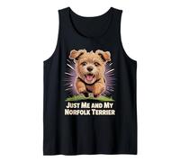 Cute Cartoon Pet Dog Breed Just me and My Norfolk Terrier Tank Top
