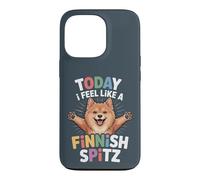Cute Cartoon Pet Dog Breed Today I feel like a Finnish Spitz Case for iPhone 13 Pro