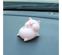 Cute Cartoon Pig Car Dashboard Ornament Resin Decor(C)