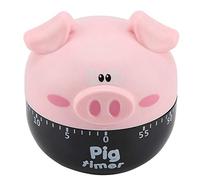 Cute Cartoon Pig Kitchen Timer Mechanical Timers Counters for Cooking Timing Tool, Kitchen Timer Mini Timer 55 Mins Countdown(Pink)