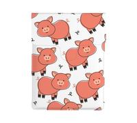 Cute Cartoon Pig, PU Leather Laptop Sleeve, Notebook Bag Laptop Case Sleeve Tablet Briefcase
