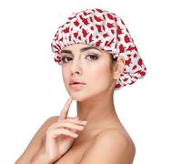 Cute Cartoon Pig Red Silk Bonnet for Sleeping Women Men - Adjust Satin Bonnet for Sleeping, Soft Comfrt Hair Bonnet for Sleeping