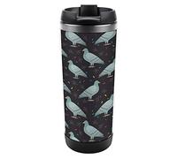 Cute Cartoon Pigeon Birds Stainless Steel Insulated Tumbler Reuseable Travel Mug with Lid for Home Office Style