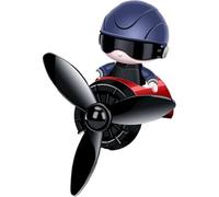 Cute Cartoon Pilot Air Fresheners Vent Spinners, Car Diffuser Air Condition Vent Clip, Rotating Propeller Automotive Air Outlet Fan