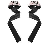Cute Cartoon Pink Panda Wrist Wraps and Lifting Straps 26" Anti Slip Pair of Gym Straps for Workout, Gym, Powerlifting, Bodybuilding venda para muneca de la mano
