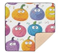 Cute Cartoon Pumpkins Large Non-Slip Baby Girl Play mat for Floor Comfortable Foldable Baby Tummy time Play mat for Baby Toddler Infant, 50'' x 50''de actividades para