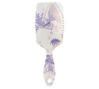 Cute Cartoon Purple Fox Beaty Pastel smooth hair brush for hair growth Designed head massager scalp for hair growth with Ergonomic handle cepillo para cabello de mujer