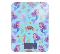 Cute Cartoon Purple Mermaid Jellyfish Portable Food Scales for Kitchen 11lb/0.18oz, 5kg/5g Scale in Grams with 4 Unit for Spices Meal Prep Keto (Batteries not Included)