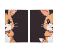 Cute Cartoon Rabbit Passport Holder, ID Card Protector Case Passport Holder with Slot Passports Travel Wallet Document Cover for Women And Men