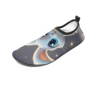 Cute Cartoon Rabbit Water Shoes for Men Women, Lightweight Stretch Swim Shoes with Anti-Slip Rubber Sole, Quick-Dry Aqua Socks for Pool, Beach, Surfing, Style, 12 Women/12 Men