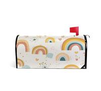 Cute Cartoon Rainbows Decorative magnetic mailbox cover for valentines fun summer mailbox covers standard size Caja de correos