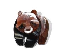 Cute Cartoon Red Panda Brooch - Handmade Acrylic Animal Pin for Versatile Accessories(1)
