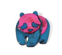 Cute Cartoon Red Panda Brooch - Handmade Acrylic Animal Pin for Versatile Accessories(2)