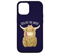 Cute Cartoon Scottish Highland Cow 'Och Aye The Moo!' Case for iPhone 12/12 Pro