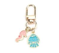 Cute Cartoon Seahorse Jellyfish Ocean Animal Keychain, Unique Gifts for Women, Ladies Birthday Gifts, Friend Gifts, Fashion Bag Charm, Keyrings for Her, Gifts for Mum, Sister, Girlfriend