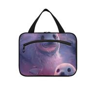 Cute Cartoon Seal Pup White Hanging Mens Toiletry Travel Bag with Hook, Designer Essential kit Bag for Women Must Cruises envase para Perfume de L