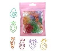Cute Cartoon Shaped Paper Clips Multicolour 30 Pcs